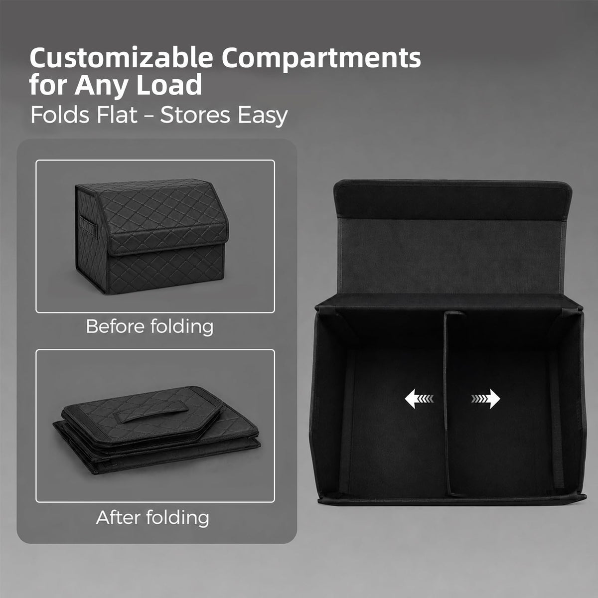 TENLBYC folded flat for compact storage and easy stowing