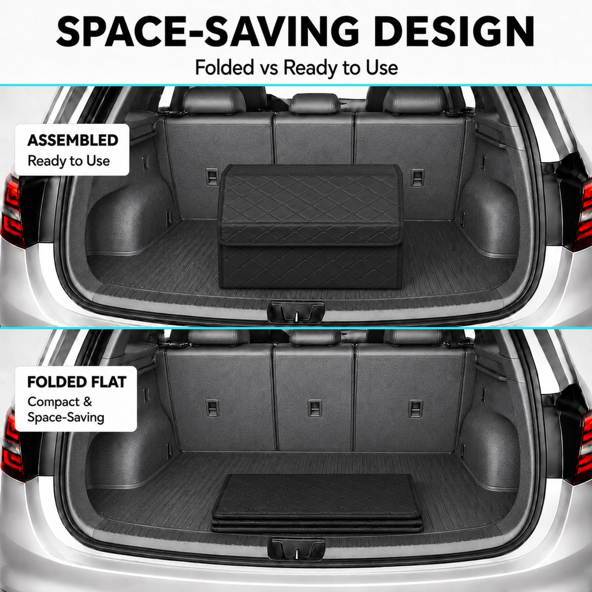 TENLBYC next to groceries to show 65L capacity and practical use