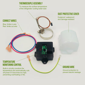 TENSSO thermistor sensor close-up with exposed tip, ensures precise temperature detection