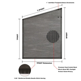 Tentproinc brand label and stitching detail highlighting durable construction