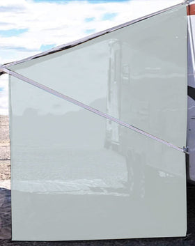 Tentproinc front view showing full 7ft side panel and coverage benefit