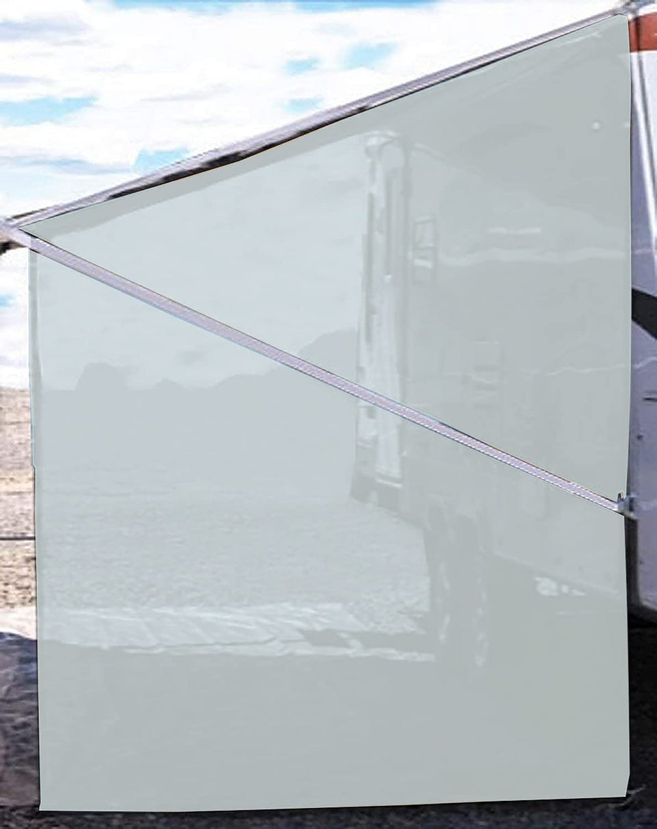 Tentproinc front view showing full 7ft side panel and coverage benefit