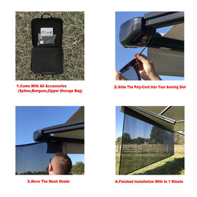 Tentproinc installed on motorhome illustrating comfortable outdoor living