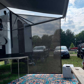 Tentproinc size comparison with person showing 7-foot extension and scale