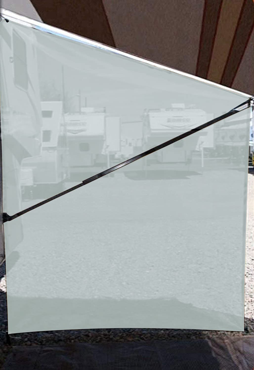 Tentproinc wind test demonstrating cross-wind reduction and stability