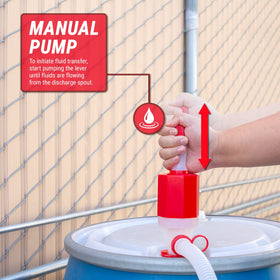 TERA PUMP installed in a 55 gallon drum for quick dispensing