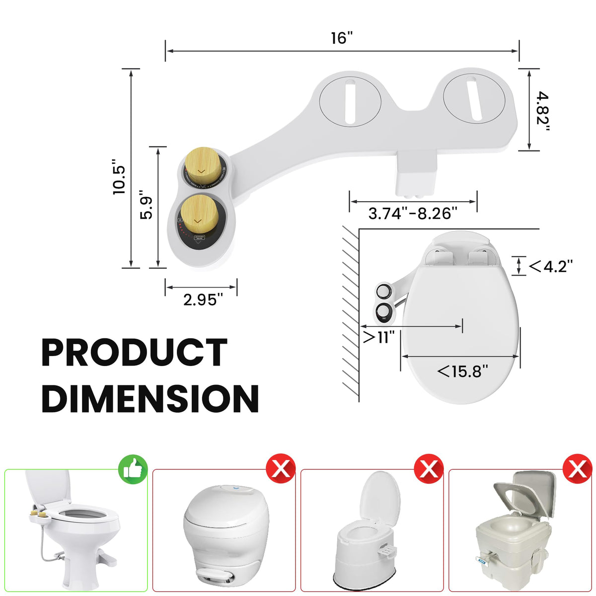 Terapaton dual nozzles detail showing front and rear cleaning functionality