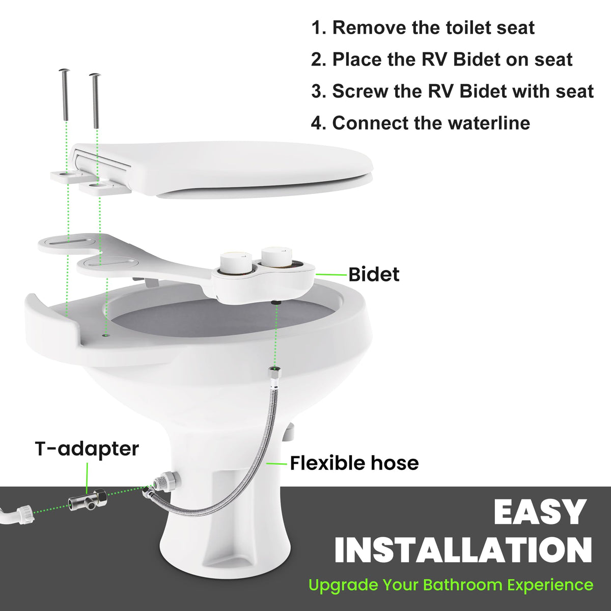 Terapaton included hardware and packaging ready for fast installation