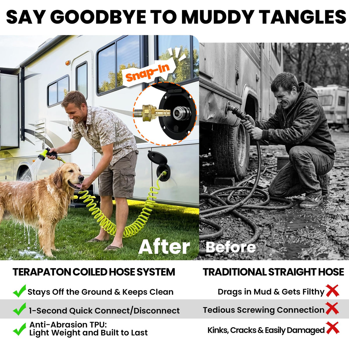 Terapaton spray gun textured rubber grip and trigger for secure comfortable handling