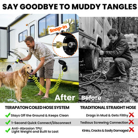 Terapaton spray gun textured rubber grip and trigger for secure comfortable handling