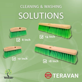 Teravan brush scrubbing a car side, effective grime removal benefit