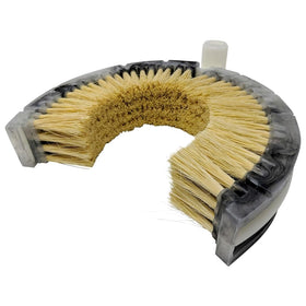 Teravan front view of curved exhaust stack brush showing shape and fit benefit
