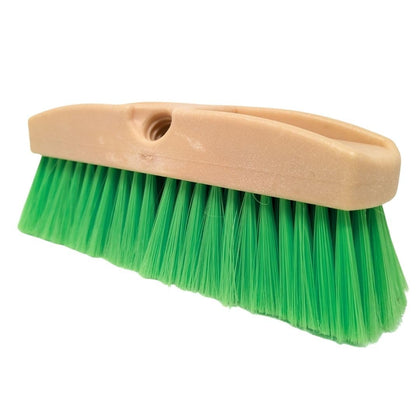 Teravan front view of brush head showing shape and fit, durable cleaning benefit