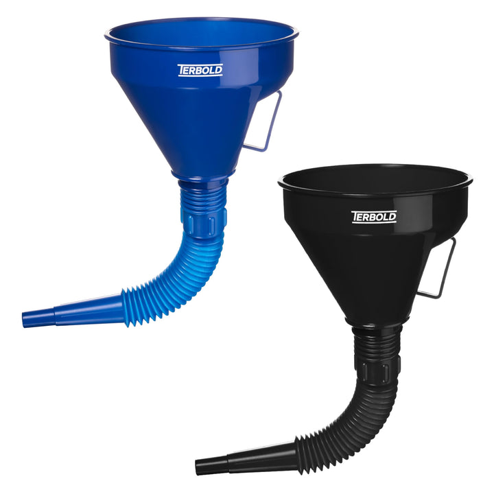 Terbold front view of two funnels showing kit convenience