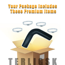 TERLIGSK hose fixed with clamps on filler neck showing leak-resistant benefit