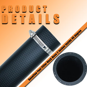 TERLIGSK hose installed on vehicle filler neck showing neat routing benefit