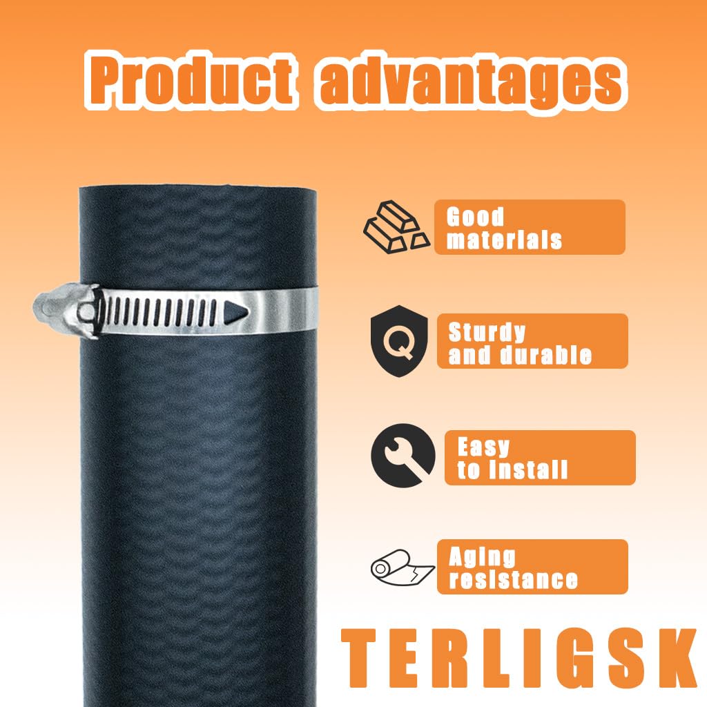 TERLIGSK hose label showing 2" ID marking for correct fit benefit