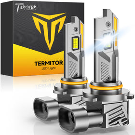 Termitor front view of 9005/HB3 bulbs showing pack and branding for easy selection