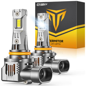 Termitor 9005 front view pack of 2 showing ready-to-install bulbs and bright output benefit