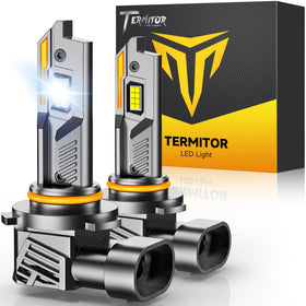 Termitor 9005/HB3 front view showing compact plug-and-play design and quick fit