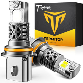 Termitor 9007 front view showing compact LED headlight and easy fit