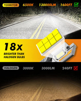 Termitor LED chips close-up highlighting bright, even output