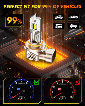 Termitor beam pattern demo showing focused road illumination