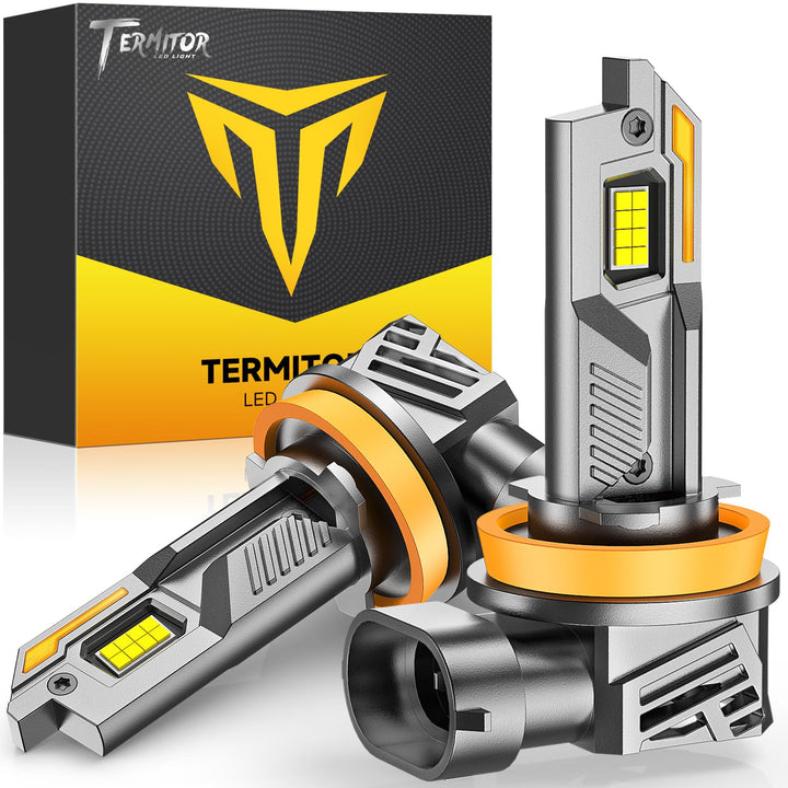 Termitor front view pack of two bulbs showing compact design and quick install benefit