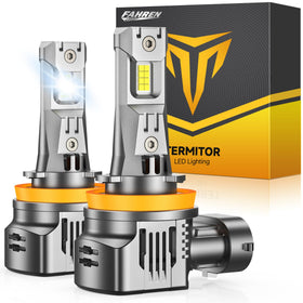 Termitor front view of two packaged H11 bulbs showing contents and benefit of easy replacement