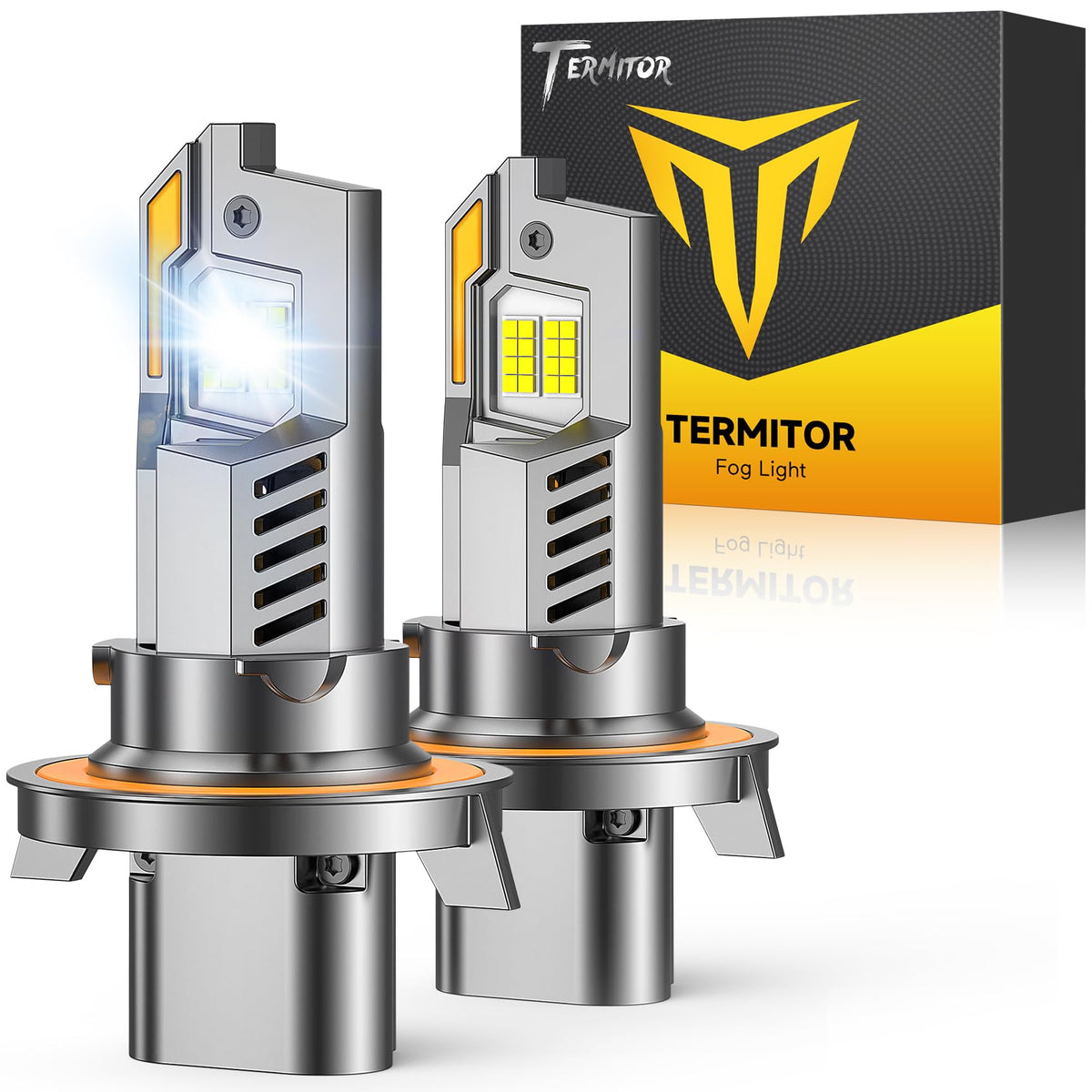 Termitor front view pack of two bulbs showing compact fit and quick replacement benefit