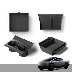 TESCYBERMODS front view of console insert showing organized storage benefit