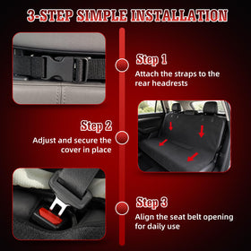 TESFEEL cover with dog onboard managing pet hair and dirt effectively