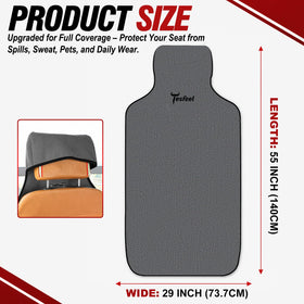 TESFEEL rubberized anti-slip backing detail preventing cover movement while driving
