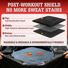 TESFEEL non-slip backing detail demonstrating grip that reduces cover movement during trips