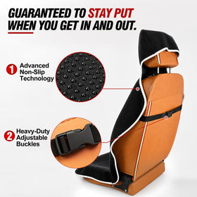 TESFEEL towel on a seat next to surfboard showing beach-ready defense