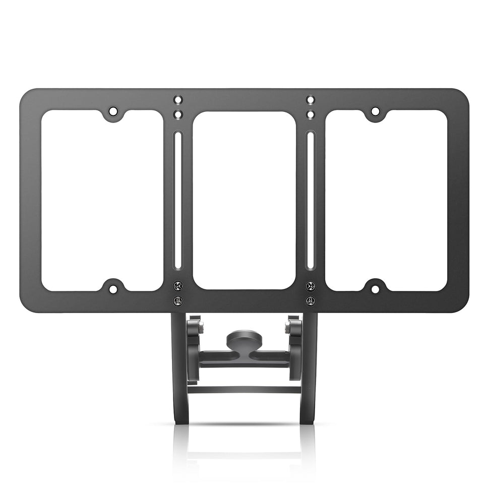 TesFram front view mounted on Model 3 showing slim profile benefit