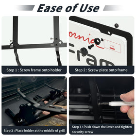 TesFram mounted with clear front camera view preserving Autopilot benefit