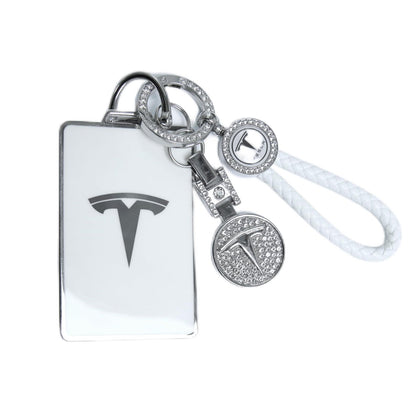 Tesheer front view clear keycard holder showcasing crystal clarity and protection