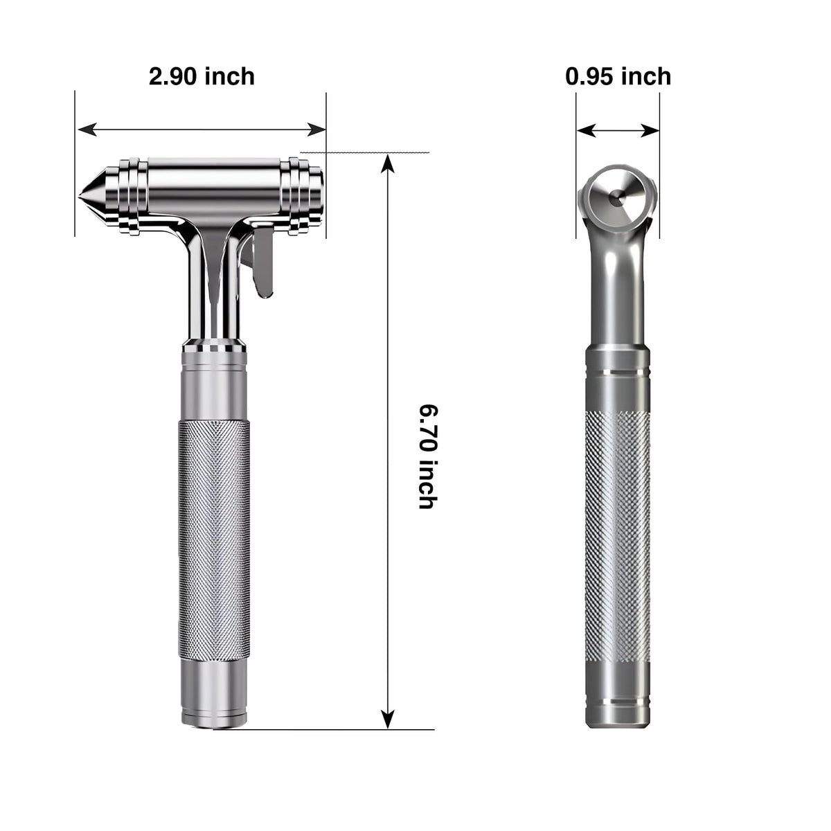 Tesheer ergonomic handle texture providing secure non-slip grip