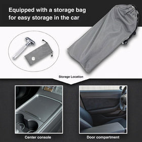 Tesheer stored in glovebox offering immediate access in emergencies