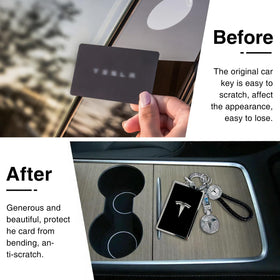 Tesheer slim side profile demonstrating thin fit that preserves card function