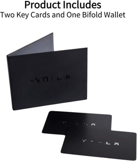 Tesla key card rear close-up showing chip detail for reliable scanning