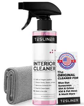 TesLiner front packaging showing label and spray for easy identification and use