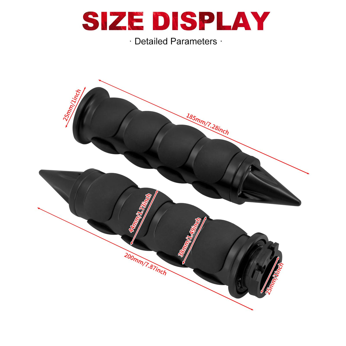 Tesoromotor left and right throttle and clutch grips included in set
