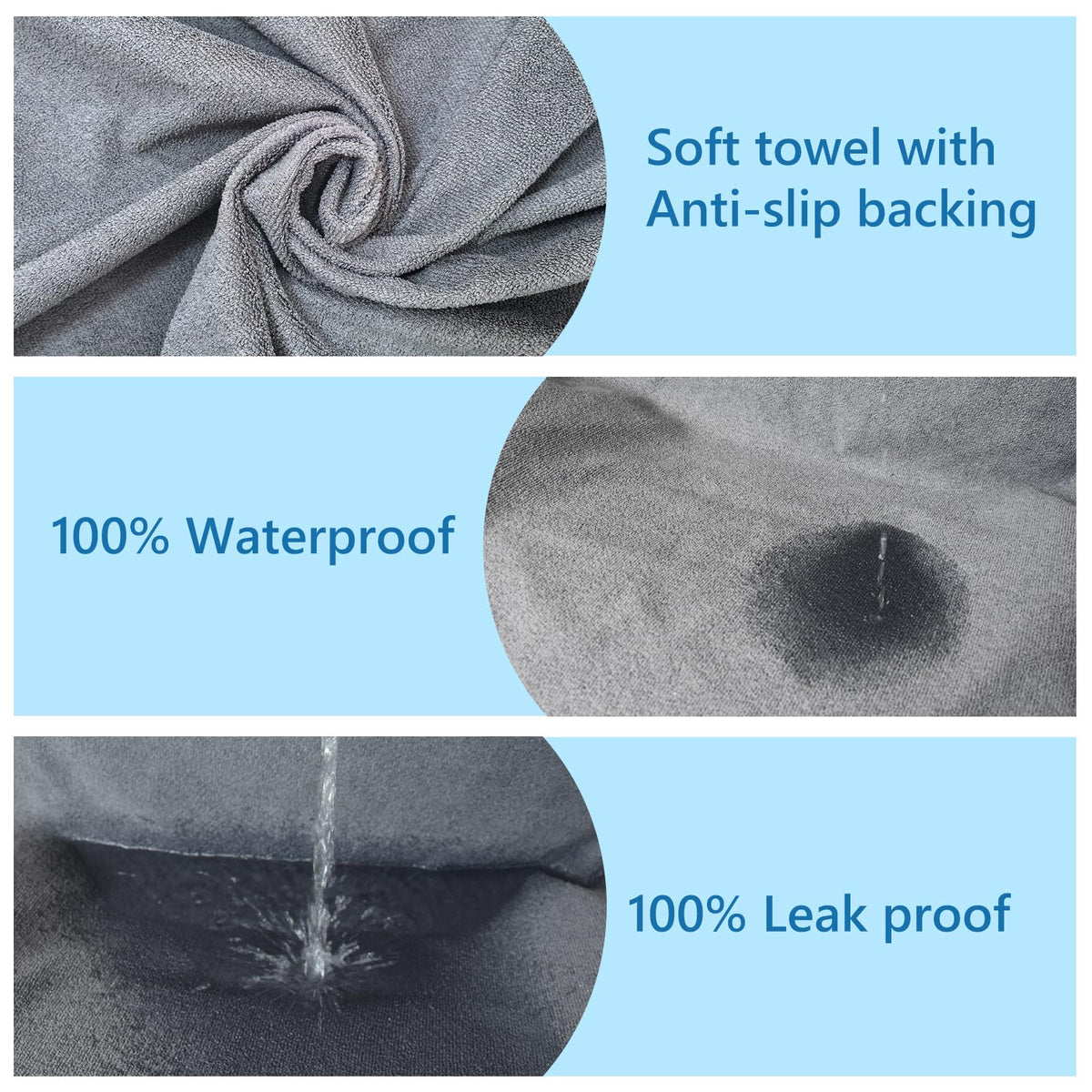Teuaktty waterproof demo with water beading to prevent seat damage