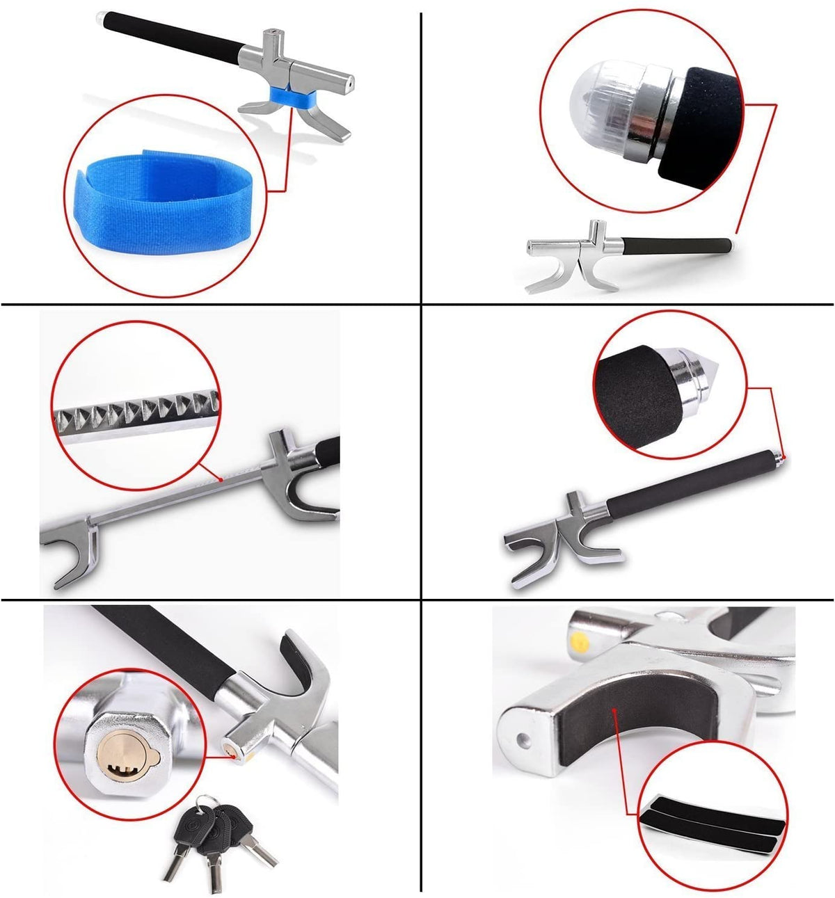 Tevlaphee accessories and packaging with pads covers and Velcro for protection