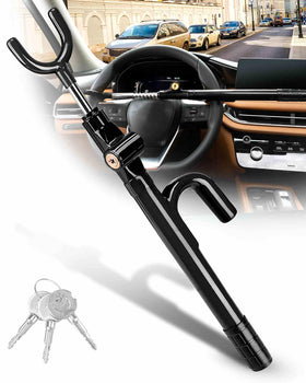 Tevlaphee front view showing lock and packaging, improves theft deterrence