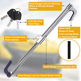 Tevlaphee three keys and adhesive pads included for convenience