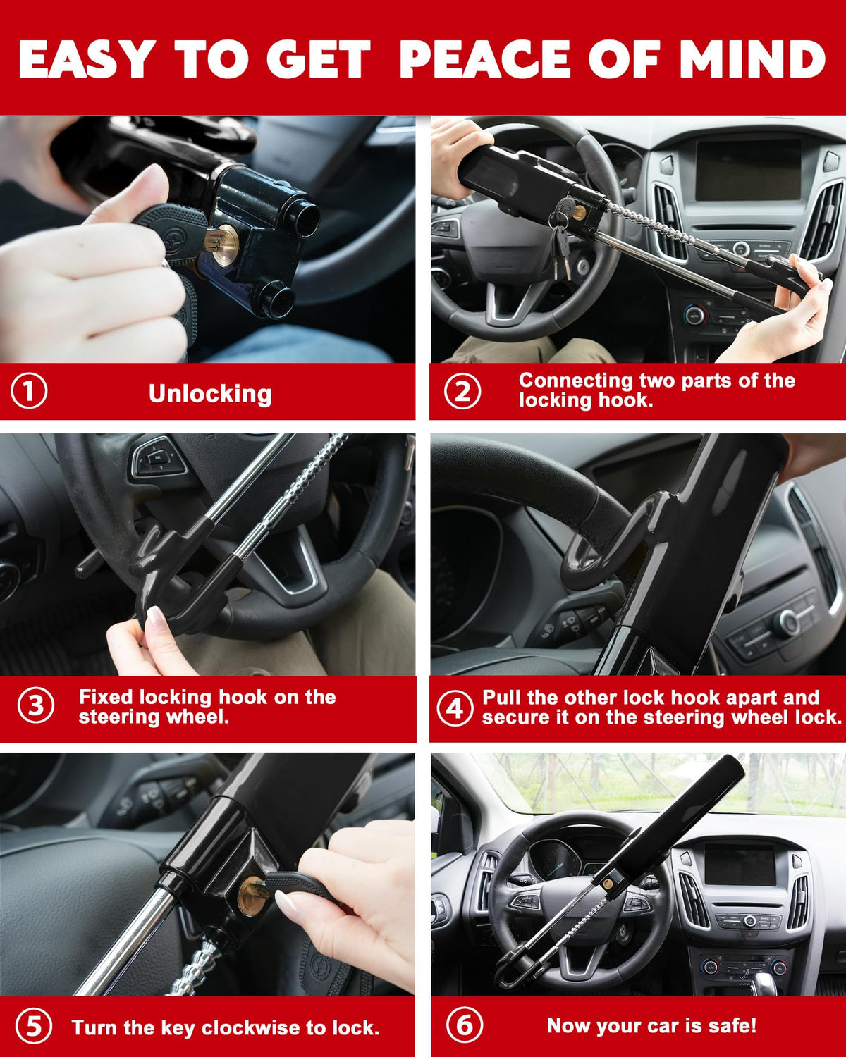 Tevlaphee plastic-dipped finish protecting steering wheel from scratches