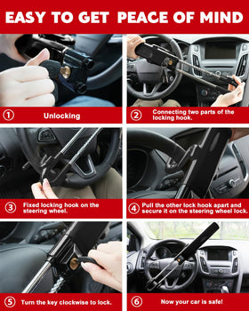 Tevlaphee plastic-dipped finish protecting steering wheel from scratches